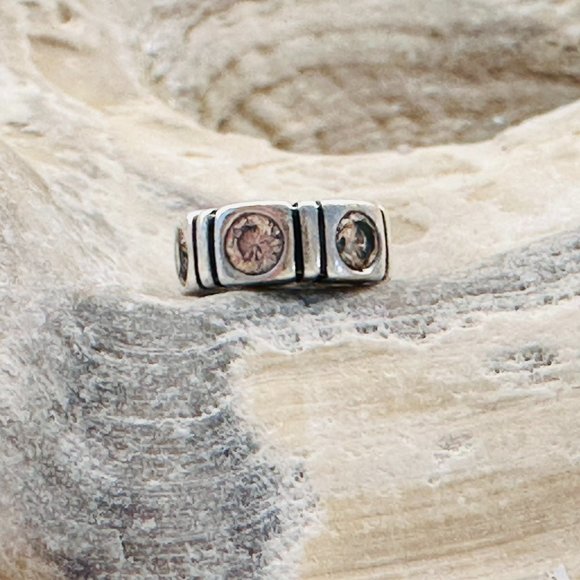 Pandora Retired Trinity Spacer-Champagne Color CZ-Excellent condition. - Picture 1 of 6